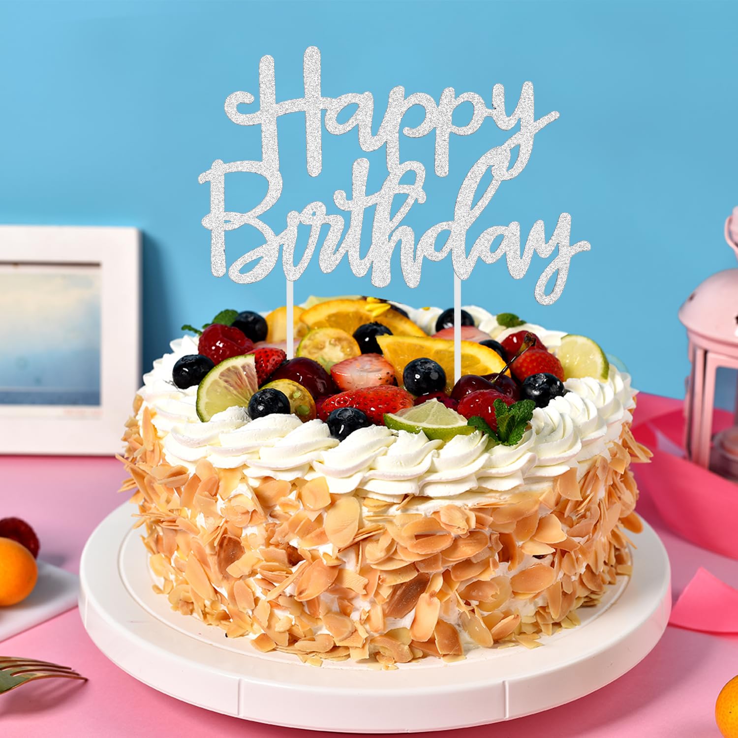 Mua Dohia Glitter Happy Birthday Cake Topper Anniversary ...
