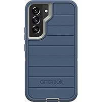OtterBox Defender Series Case for Samsung Galaxy S22 (Only) - Case Only - Microbial Defense Protection - Non-Retail Packaging - Fort Blue (Fort Blue)