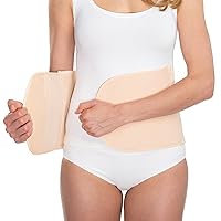 Upspring Shrinkx Belly Postpartum Belly Wrap | Post Pregnancy Belly Wrap to Support, Slim, and Smooth After Baby (NUDE - S/M)