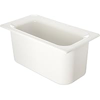 Carlisle FoodService Products CM110202 Coldmaster ABS Third Size Food Pan, 4 qt Capacity, 12.68