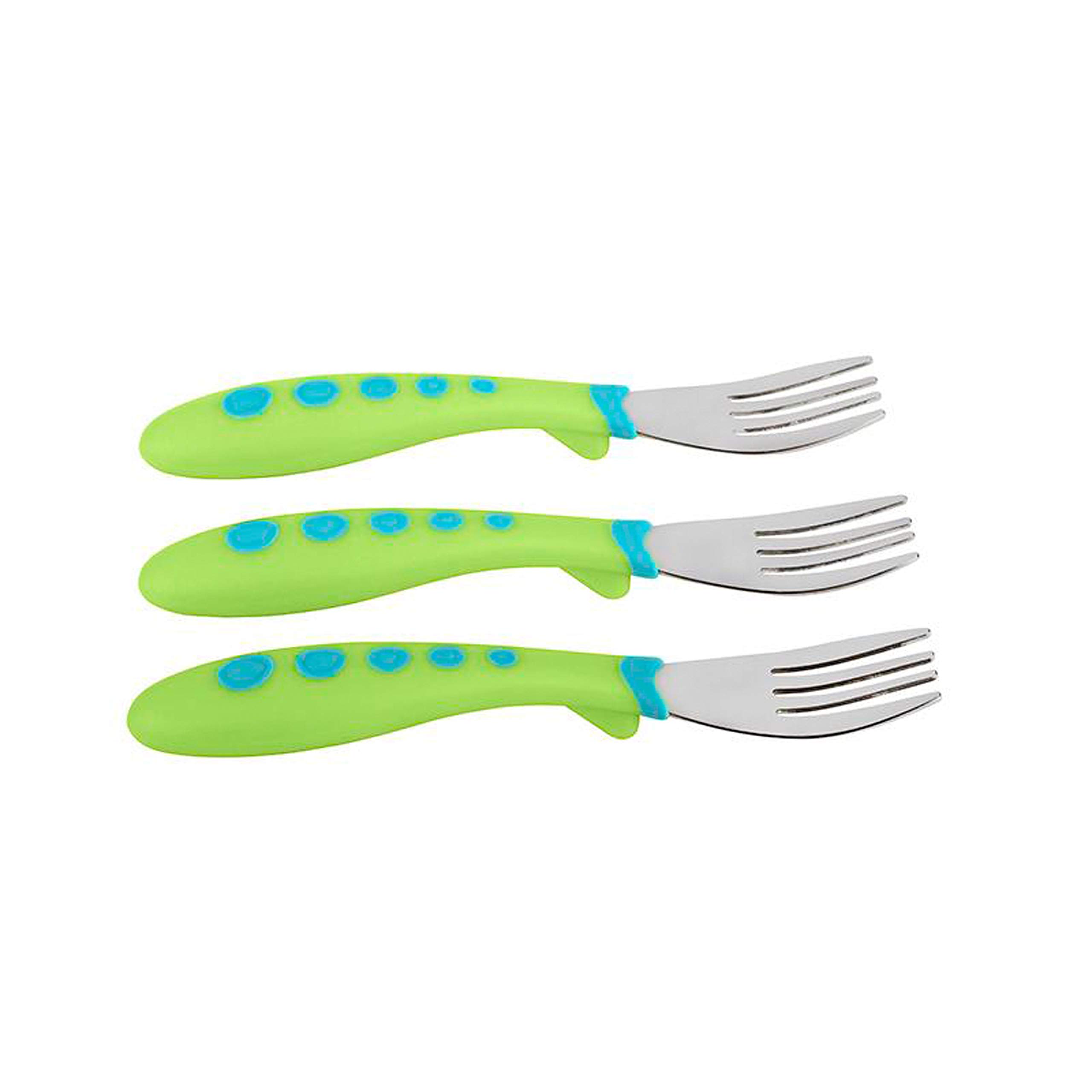 NUK First Essentials Kiddy Cutlery Forks, 3-Count (Color May Vary)