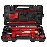 4 Ton Porta Power Hydraulic Kit with 4.7 Ft/1.4 m Oil Hose,Portable Hydraulic Jack for Porta Power Hydraulic Equipment Construction Loadhandler Truck Bed Unloader Farm
