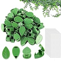 60 Pcs Plant Clips for Climbing Plants, Plant Wall Clips, Plant Climbing Wall Fixture Clips, Plant Climbing Clips, Wall Vines Fixing Clips Plant Vine Traction for Indoor Outdoor Decoration, Leaf Shape