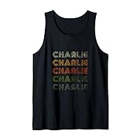 Love Heart Charlie Tee Grunge/Vintage Style Black Charlie Tank Top