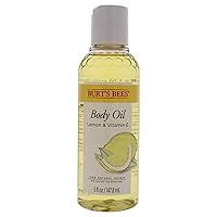 Burts Bees Body Oil - Lemon and Vitamin E Unisex Oil 5 oz, White