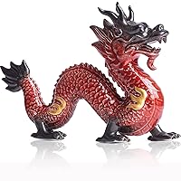 Large Chinese Feng Shui Dragon Statue Home Decor Office Decor Good Lucky Gifts, 8 Inch