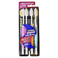 Systema Original Toothbrush Standard Soft & Slim Bristles Family Pack (Pack of 4)