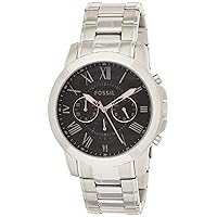 Fossil Men's FS4994 Grant Chronograph Stainless Steel Watch - Silver-Tone