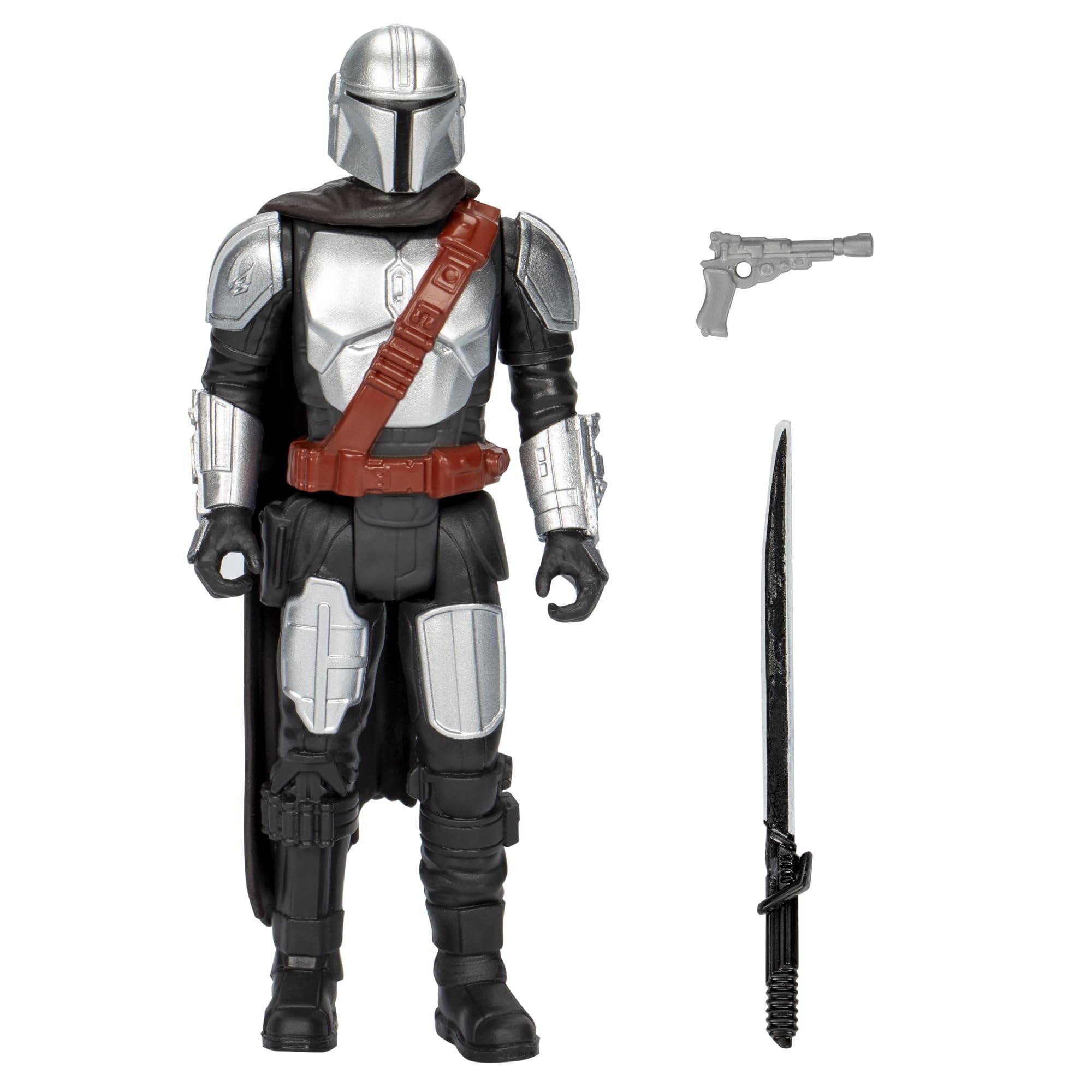 STAR WARS Epic Hero Series The Mandalorian 4-Inch Action Figure & 2 Accessories, Toys for 4 Year Old Boys and Girls