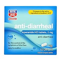 Anti-Diarrheal Caplets - 12 Count - 2 mg Loperamide Hydrochloride | Easy-to-Swallow Anti-Diarrhea Pills | Diarrhea Medicine Adults | Upset Stomach Relief | Control Symptoms of Diarrhea