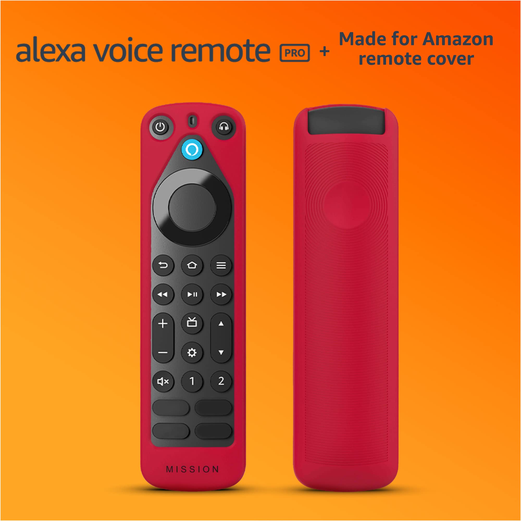 Alexa Voice Remote Pro with Red Remote Cover