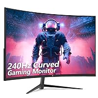 Z-Edge 32-inch Curved Gaming Monitor 16:9 1920x1080 240Hz 1ms Frameless LED Gaming Monitor, UG32P AMD Freesync Premium Display Port HDMI Built-in Speakers