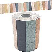 Teacher Created Resources Everyone is Welcome Stripes Straight Rolled Border Trim (TCR8909)