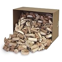 Pacon Assorted Wood Pieces and Shapes, 18 Pounds