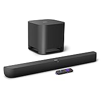 Roku Streambar Pro & Wireless Bass Pro | 4K HDR Streaming Device & Cinematic Soundbar All in One, Wireless Pro Subwoofer, Enhanced Voice Remote, Free & Live TV