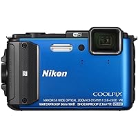 Nikon COOLPIX AW130 Waterproof Digital Camera with Built-In Wi-Fi (Blue)