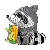 Raccoon 3D Puzzle - 46 Piece Eco-Friendly Educational Toy Puzzle for Boys, Girls & Kids Ages 6+