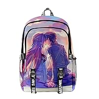 Anime Sword Art Online Backpack Kirigaya Kazuto Kirito Laptop School Bag Bookbag 9