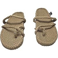 Nomadic State of Mind Anesis Sandal, Camel - Handmade Rope Shoes – Machine Washable – Comfortable, Colorfast & Lightweight – Vegan Friendly – for Women & Men
