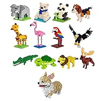 Party Favors for Kids 8-12, Mini Animals Building Blocks Sets for Goodie Bags, Prizes, Birthday Gifts Adult Block, Holiday Basket Stuffers