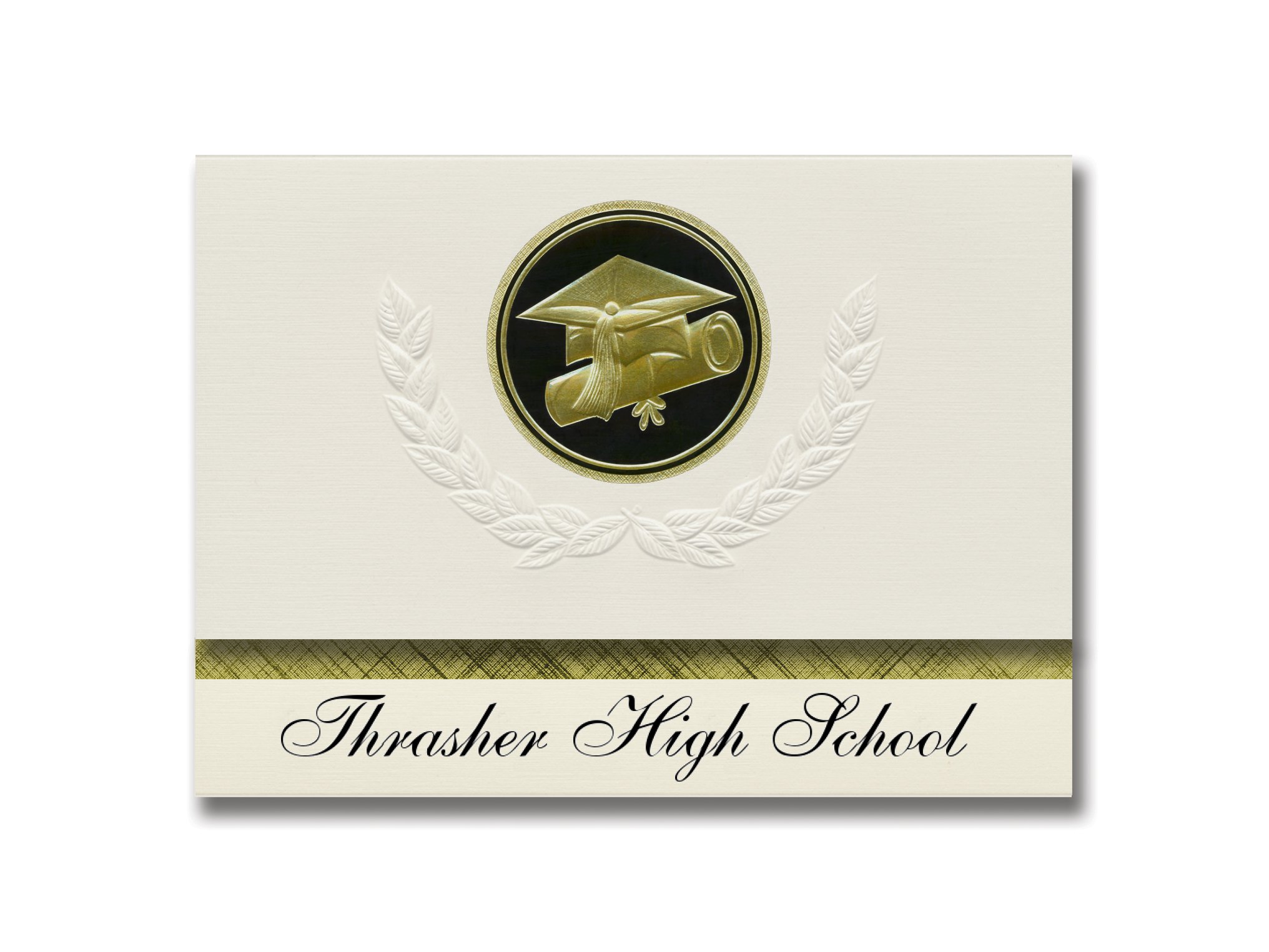 Signature Announcements Thrasher High School (Booneville, MS) Graduation Announcements, Presidential style, Basic package of 25 Cap & Diploma Seal....