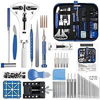 Watch Repair Kit, Professional Watch Repair Tool, Watch Battery Replacement Tool Kit 208pcs, Professional Spring Bar Tool Set, Watch Band Link Pin Tool Set with Carrying Case