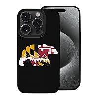 Maryland State Bear Mountain Soft Case Anti-Scratch Case Fiber Skin Upgraded Version Compatible with iPhone 15 Pro