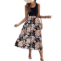 Dresses for Women - Floral Print A-line Dress