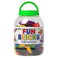 John Adams | Fun Bricks 100 Piece Tub: Build and play | Preschool Building Blocks | Ages 18m+