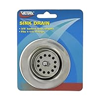 VALTERRA A01-2011VP Silver Carded Sink Drain with Strainer Basket
