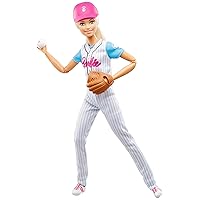 Barbie Ultra-Flexible Baseball Doll with Mitt