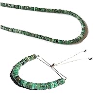 Emerald Jewelry Set - Emerald Silver Jewelry, Emerald Wheel Sterling Silver Necklace 18