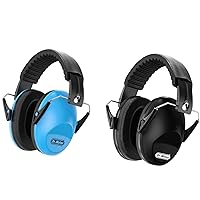 Dr.meter Noise Cancelling Ear Muffs, Blue+Black
