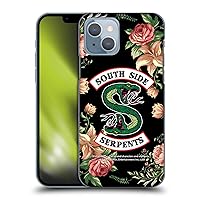 Head Case Designs Officially Licensed Riverdale Floral Print Logo South Side Serpents Hard Back Case Compatible with Apple iPhone 14