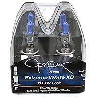 HELLA H71070227 Optilux XB Series H1 Xenon White Halogen Bulbs, 12V 100W, 2 Pack