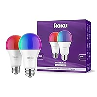 Smart Light Bulbs (Color, 2-Pack) - Dimmable A19 Color Lightbulbs with Adjustable Brightness & Temperature - WiFi Smart Bulbs Works Voice, Alexa & Google Assistant - Smart Home Products