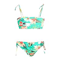 Kanu Surf Girls Groovy Beach Sport Bandeau Bikini 2-Piece Swimsuit