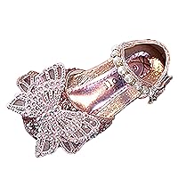 Fashion Spring And Summer Girls Sandals Dress Performance Dance Shoes Mesh Rhinestone Butterfly Baby Girl Flat Sandals