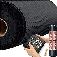 Xov Packaging Paper Honeycomb Cushioning Wrap Rolls 15x98' Eco-Friendly Black Paper Alternative to for Gift Moving Packing (Black)