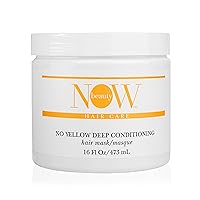 No Yellow Deep Conditioning Hair Mask - Purple & Regenerating Hair Mask for Dry Damaged & Color-treated, Blonde Hair - Vegan - Color Safe - Paraben & Sulfate Free - For Men & Women - 16 oz