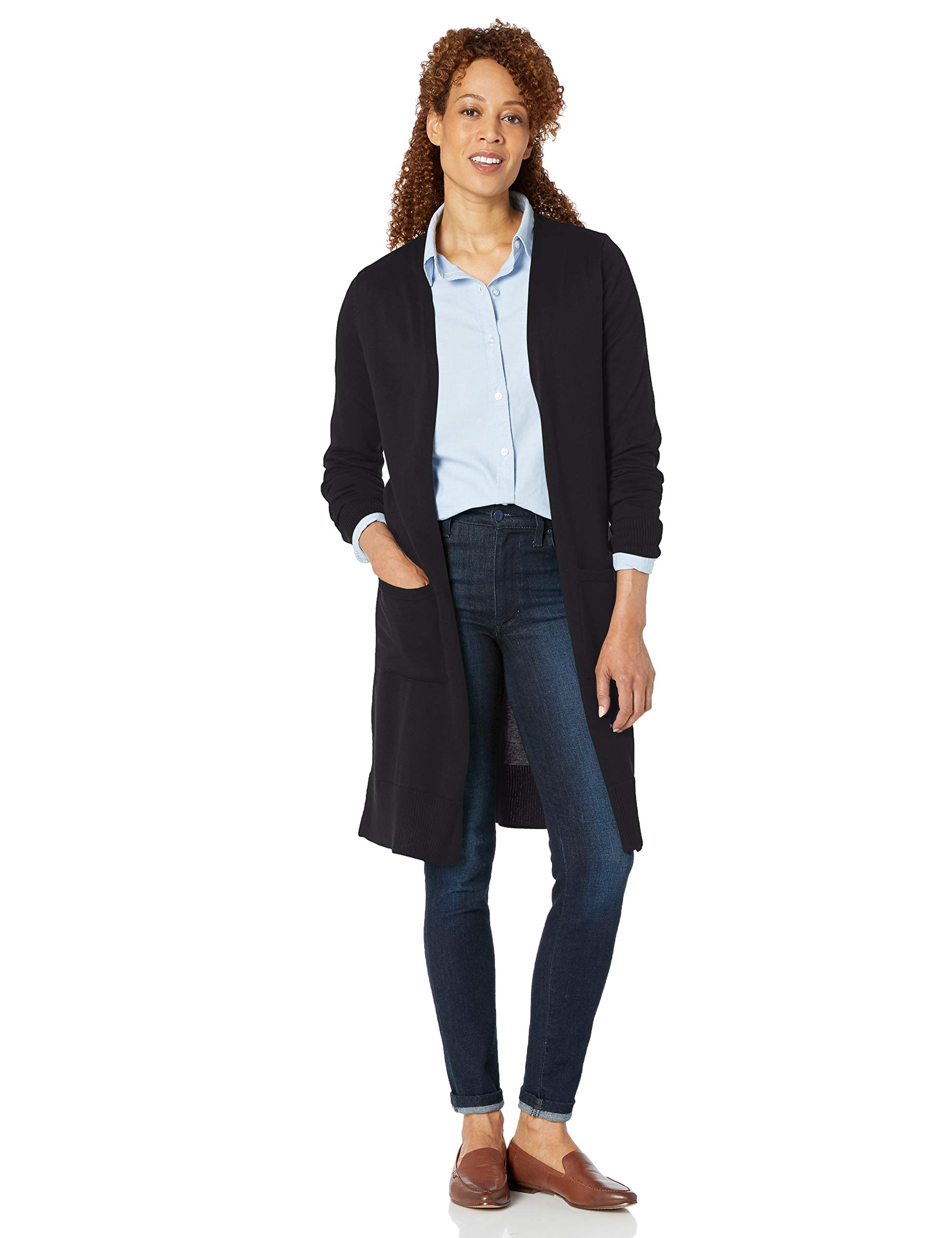 Amazon Essentials Women's Lightweight Longer Length Cardigan Sweater (Available in Plus Size)