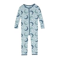 KicKee Pants Print Convertible Sleeper with Zipper, Super Soft Baby Clothes, Baby One Piece Sleepwear for Boys or Girls
