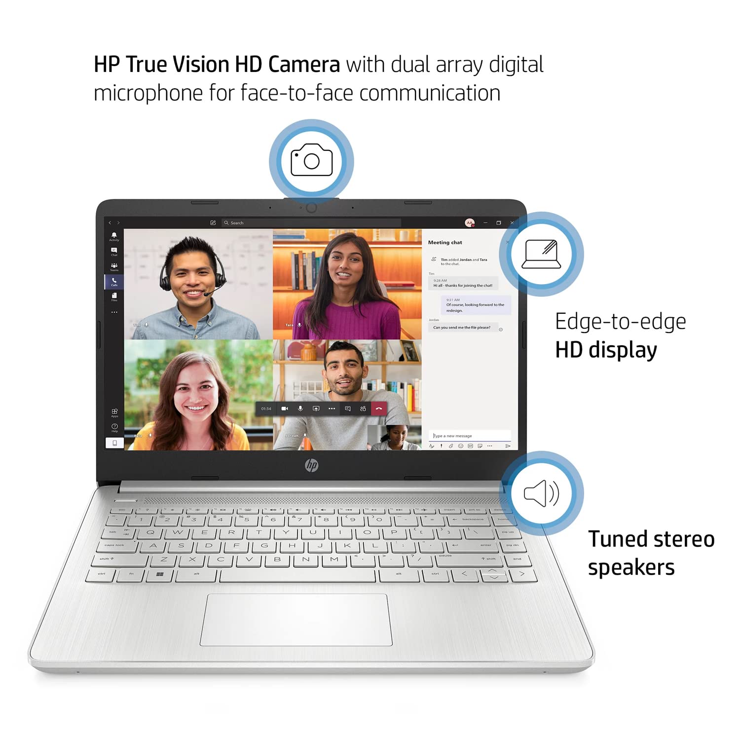 HP Pavilion 14-inch HD Laptop, Intel Core i5-1135G7 (Beats i7-1065G7), Intel Iris Xe Graphics, Long Battery Life, Webcam, HDMI, WiFi, Bluetooth, Windows11 (16GB RAM | 1TB SSD)