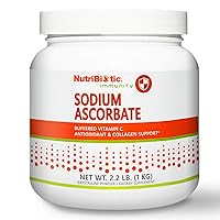 Sodium Ascorbate Buffered Vitamin C Powder, 2.2 Lb | Vegan, Non-Acidic & Easier on Digestion Than Ascorbic Acid | Essential Immune Support & Antioxidant Supplement | Gluten & GMO Free