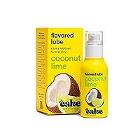 Hello Cake Flavored Lube - Coconut Lime - Water-Based Lube - No Aftertaste, Easy Clean-Up, & Moisturizing - Vegan, Gluten-Free, & Hormone-Free - 1.7 Fl Oz