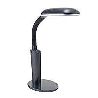 Desk Lamp, LED Lamp, Reading Lamp with Adjustable Gooseneck Arm, Daylight Effect Office Lamp, Table Light, Black