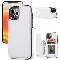 Wallet Case Compatible with iPhone 12 Pro/12,Slim Protective case with Card Holder,PU Leather Kickstand Card Slots Case with a Screen Protective Glass for iPhone 12pro/12(6.1
