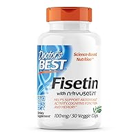 Doctor's Best Fisetin with Novusetin, Non-GMO, Vegan, Gluten & Soy Free, 100 mg, 30 Count