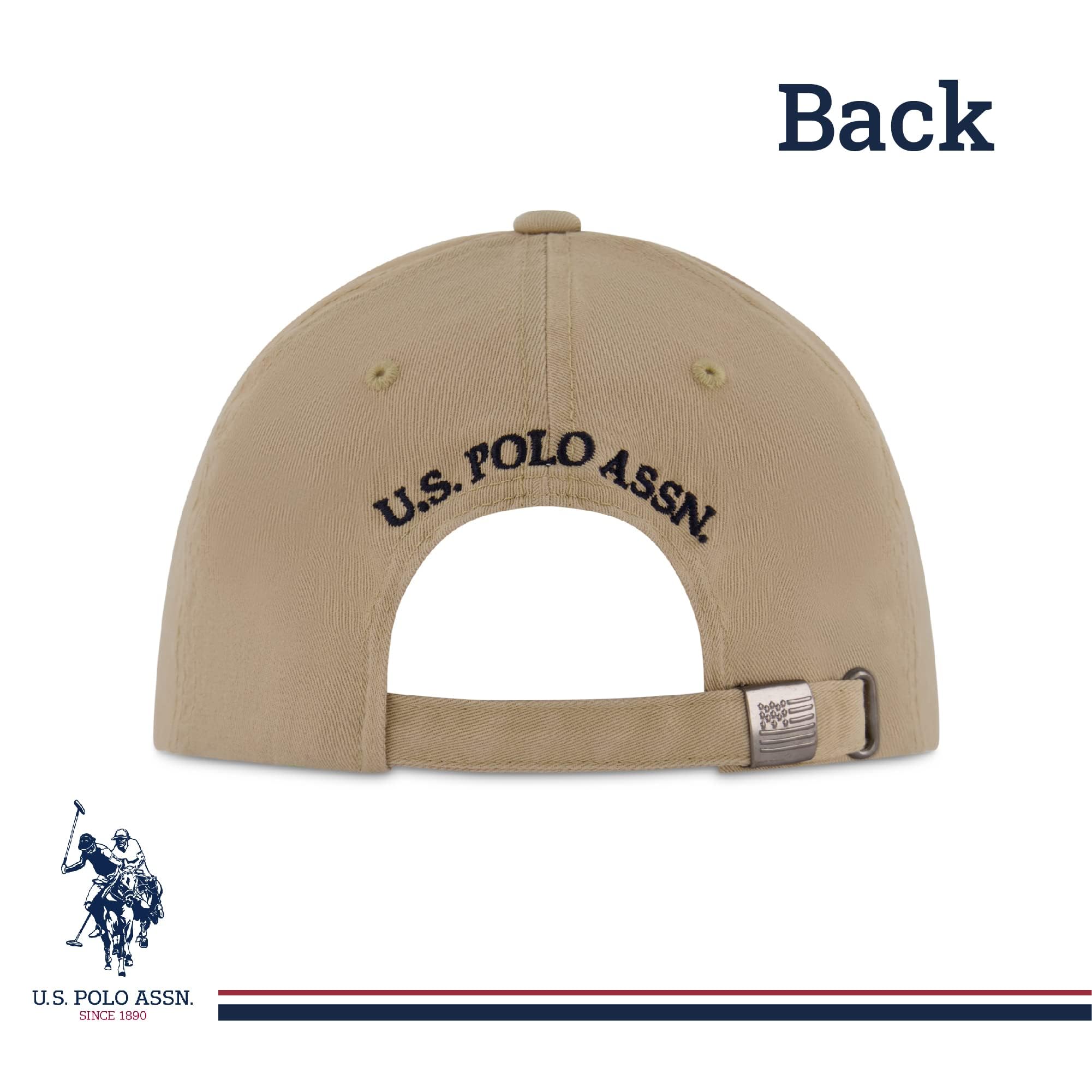 U.S. Polo Assn. Small Polo Pony Logo Baseball Hat, 100% Cotton, Adjustable Cap