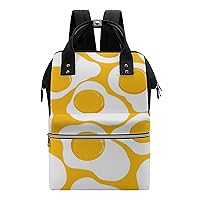 Eggs Poached Casual Travel Laptop Backpack Fashion Waterproof Bag Hiking Backpacks